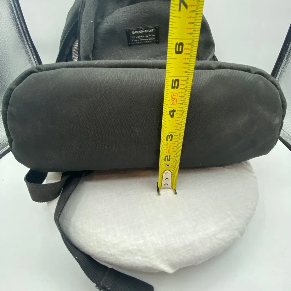SwissGear Backpack Gray Heather Black Laptop Bag Travel School Work Everyday